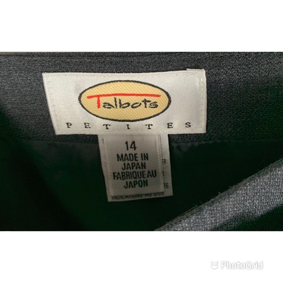 LIKE NEW TALBOTS Petites Lined Wool Skirt Sz 14P - Picture 6 of 6